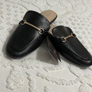 NWT Black & Gold Loafers